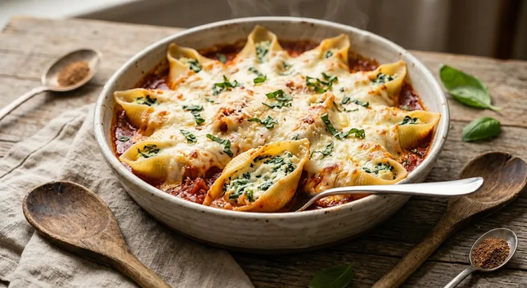 Ricotta and Spinach Stuffed Shells for Dinner