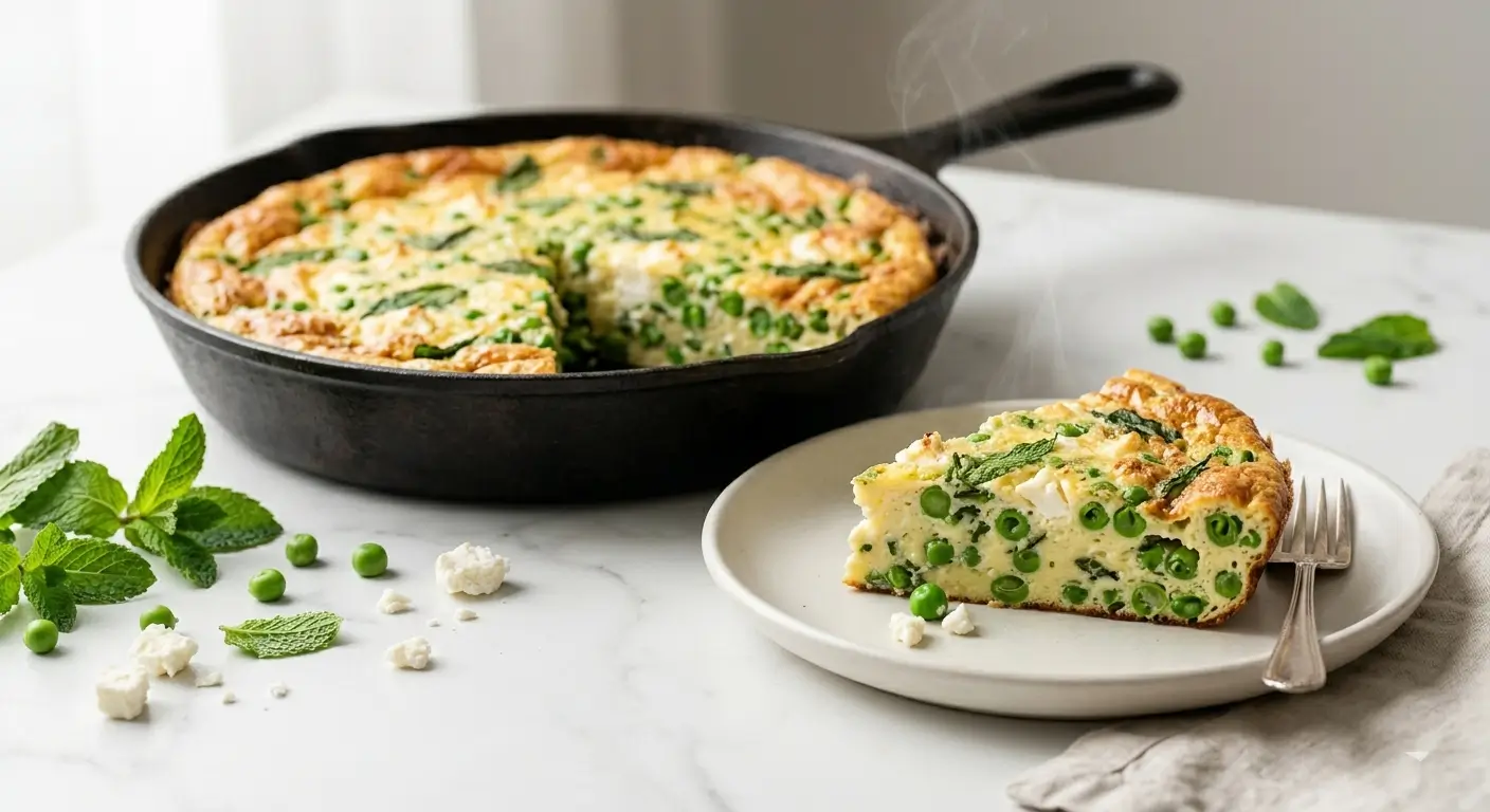 Pea Mint Frittata