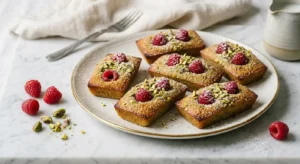 Pistachio and Raspberry Financiers